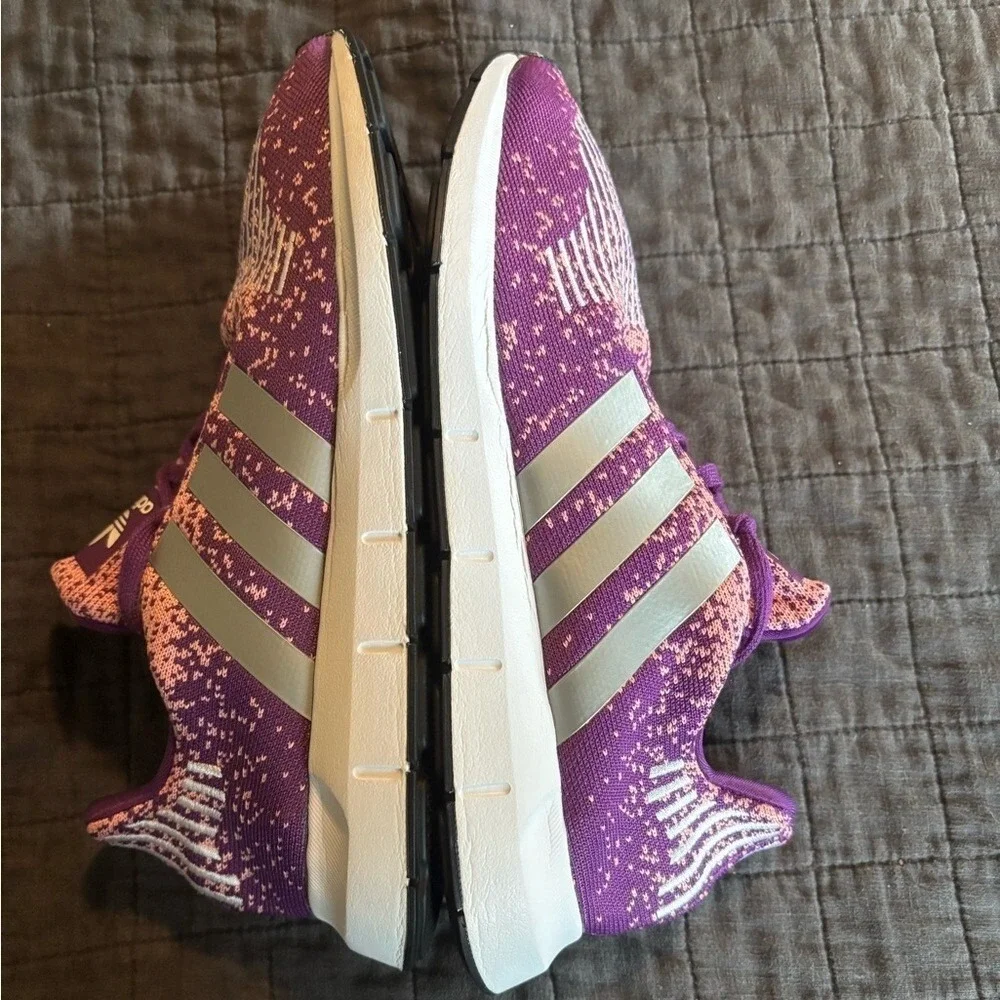 Adidas Swift Run Womens Purple Pink Knit Running‎ Shoes PRB 698001 Size 11